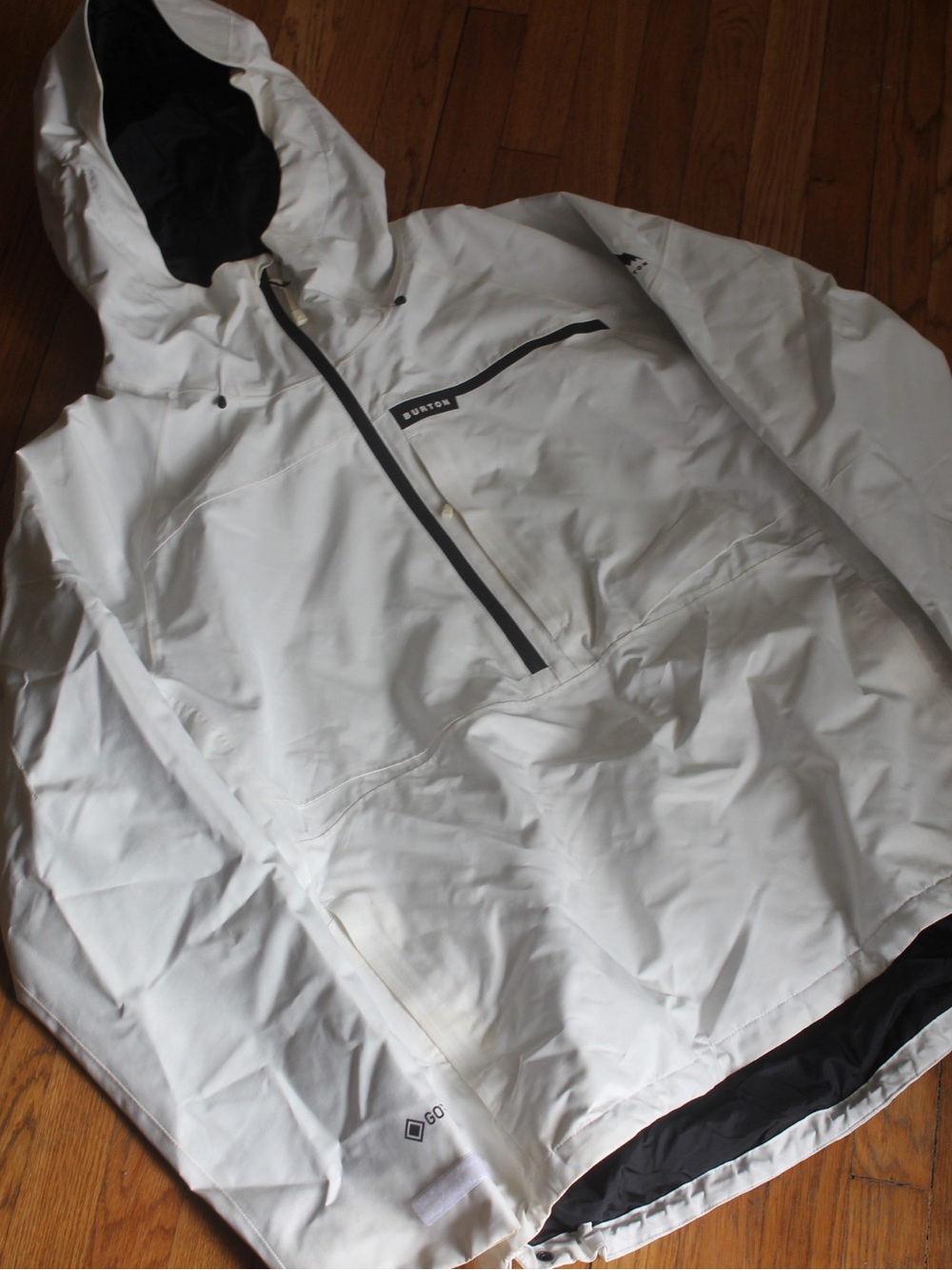 Burton Pillowline GORE-TEX 2L Anorak Jacket XL White Snowboard 